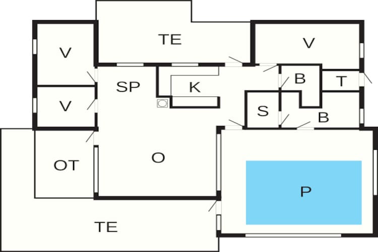 Maison de vacances pour 10 a Bindslev-By Traum - Plan