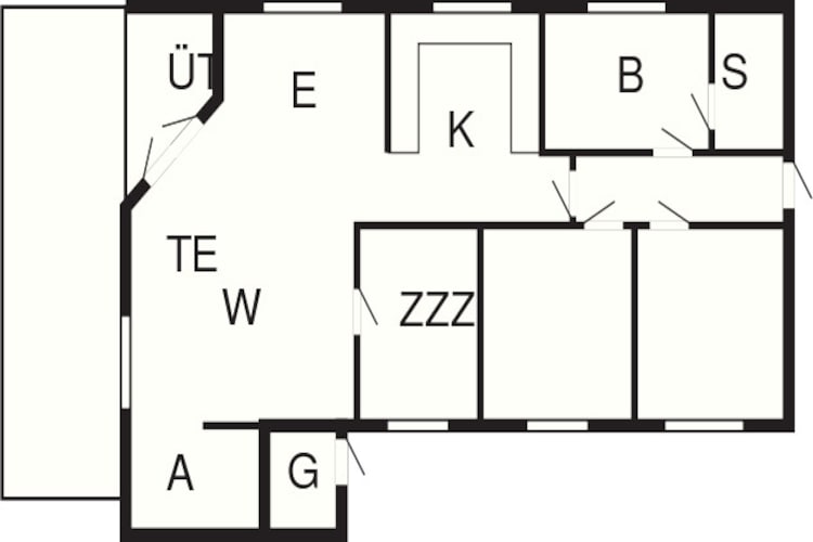 8 person holiday home in Stege-Floor plan