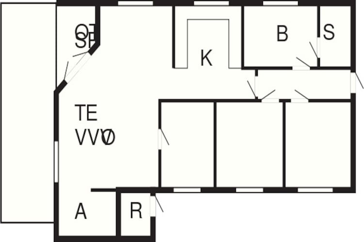 8 person holiday home in Stege-Floor plan