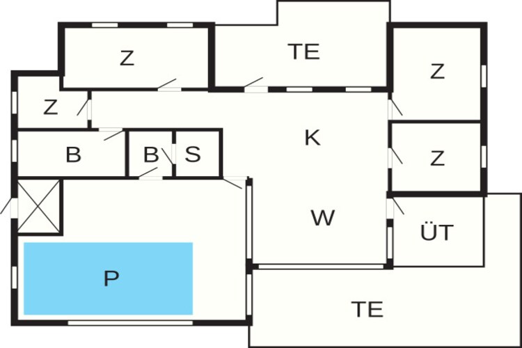 10 persoons vakantie huis in Hjørring-By Traum - Plattegrond