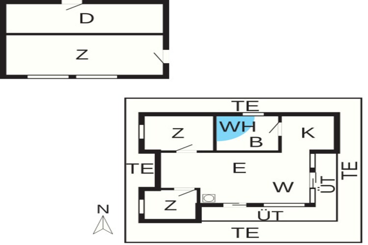 Luxe strandhuis met spa -- By Traum Ferienwohnungen-Plattegrond