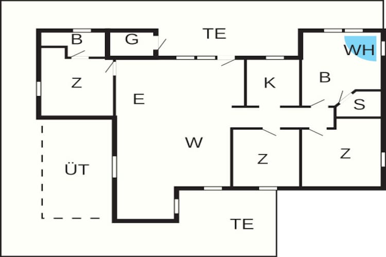 Luxe retraite Tranum Strand -- By Traum Ferienwohnungen-Plattegrond
