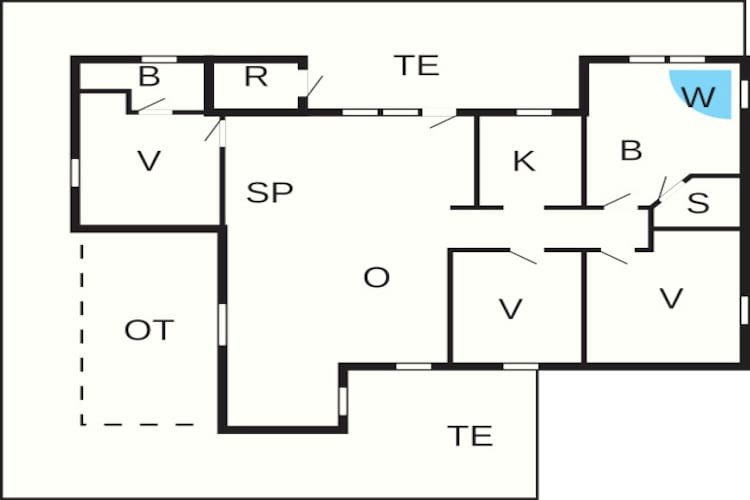 Luxe retraite Tranum Strand -- By Traum Ferienwohnungen - Plattegrond