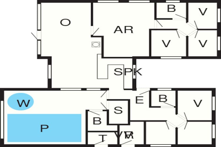 16 person holiday home in Sydals-Floor plan