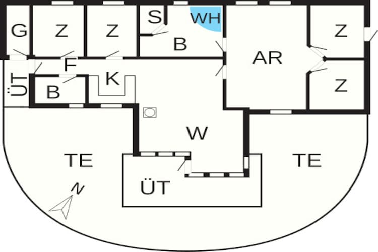 12 persoons vakantie huis in Idestrup-By Traum-Plattegrond