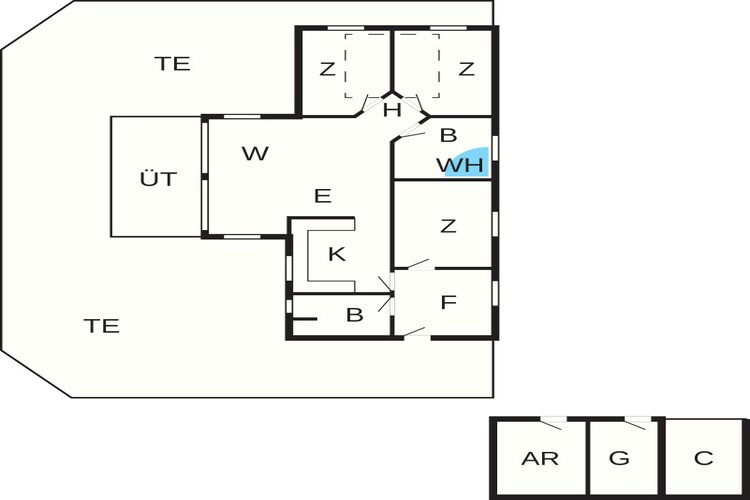 8 persoons vakantie huis in Blåvand-Plattegrond