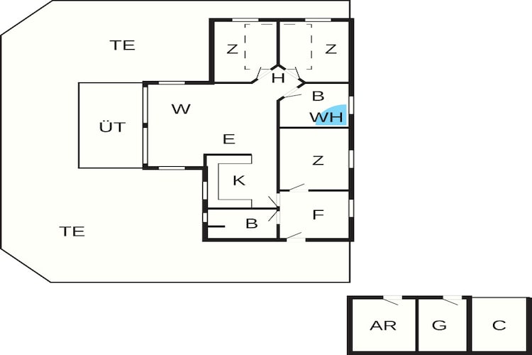 8 persoons vakantie huis in Blåvand - Plattegrond