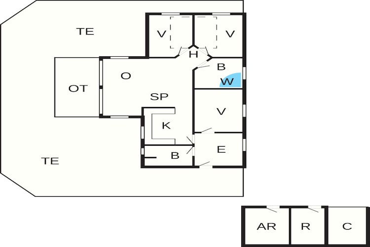 8 persoons vakantie huis in Blåvand - Plattegrond