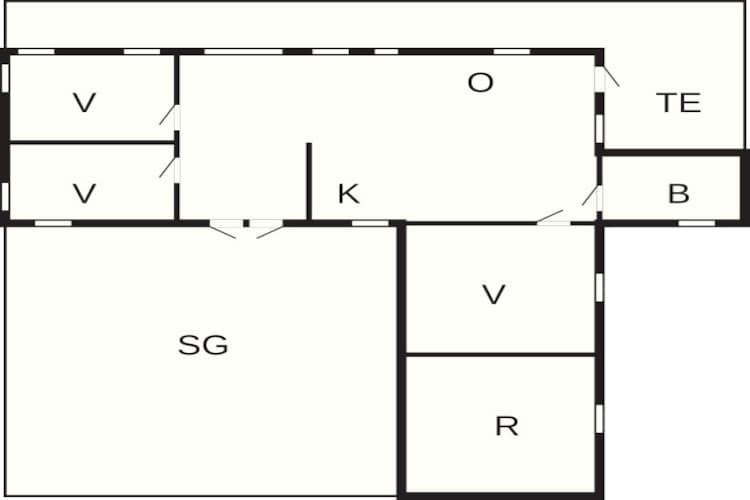 7 person holiday home in Løkken-By Traum-Floor plan