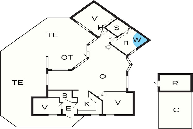 Moderne retraite met sauna -- By Traum Ferienwohnungen-Plattegrond