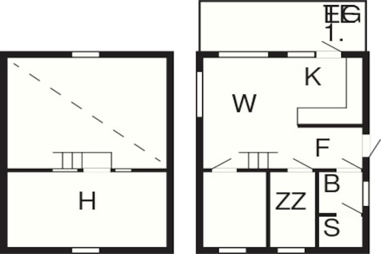 Maison de vacances pour 6 a SÄLEN-By Traum-Plan d'étage