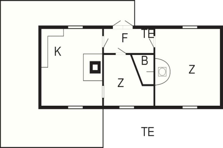 6 person holiday home in HOVA-By Traum-Floor plan
