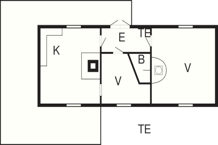 6 person holiday home in HOVA-By Traum-Floor plan