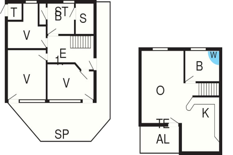 MERKUR 62+58 SW 1.RH.-Plattegrond