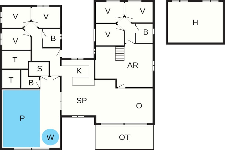 Luxe retraite met zwembad -- By Traum Ferienwohnungen-Plattegrond