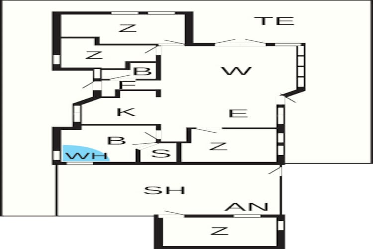 Luxe strandhuis in Blokhus - Plattegrond