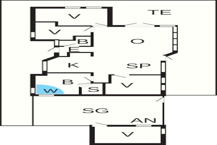Luxe strandhuis in Blokhus - Plattegrond