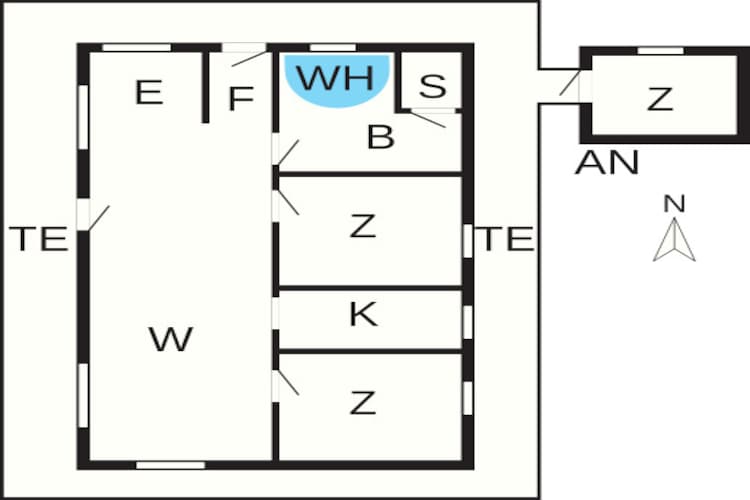 8 persoons vakantie huis in Hals-By Traum - Plattegrond