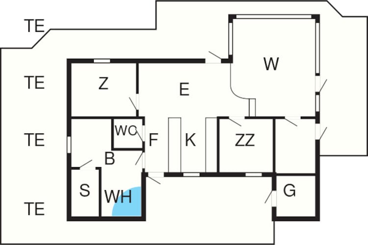6 persoons vakantie huis in Løkken-By Traum-Plattegrond