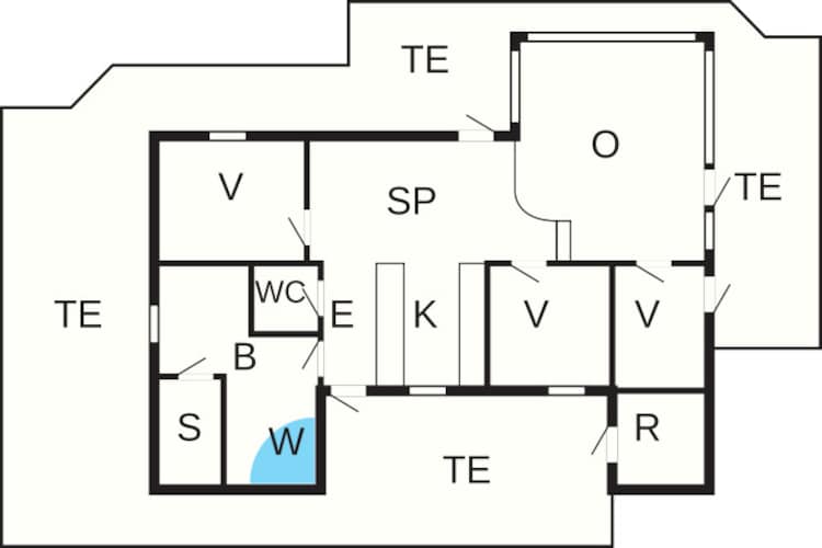 6 persoons vakantie huis in Løkken-By Traum-Plattegrond