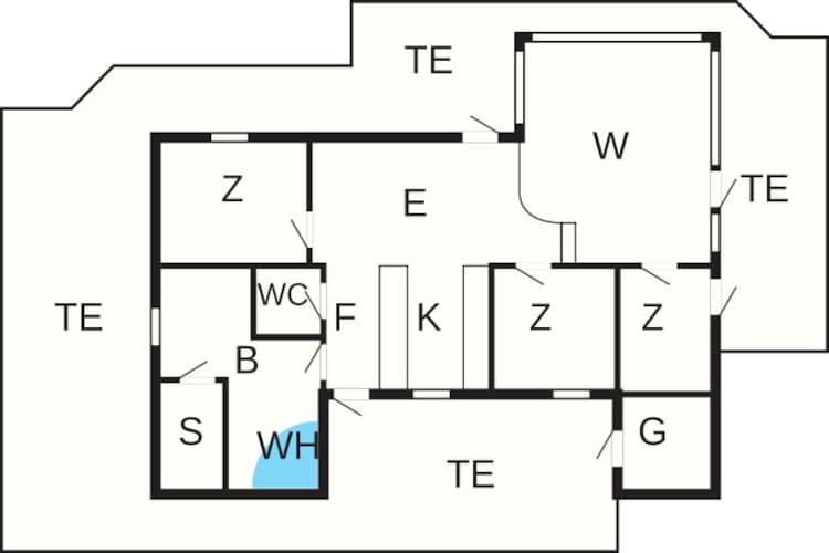 6 persoons vakantie huis in Løkken-By Traum - Plattegrond