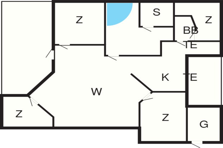 Rustig toevluchtsoord in Mommark -- By Traum Ferienwohnungen-Plattegrond
