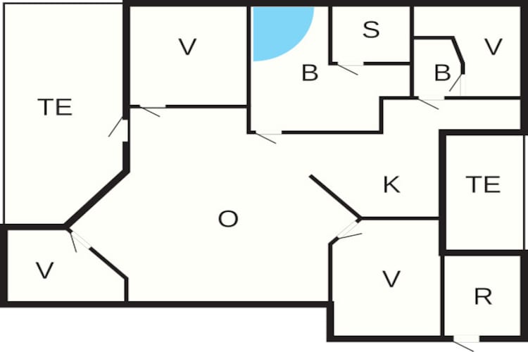 Rustig toevluchtsoord in Mommark -- By Traum Ferienwohnungen-Plattegrond