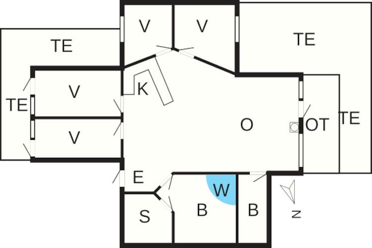 8 persoons vakantie huis in Børkop-By Traum-Plattegrond