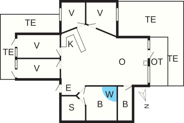 8 persoons vakantie huis in Børkop-By Traum - Plattegrond