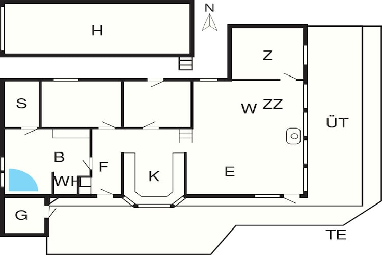 8 persoons vakantie huis in Sjølund-By Traum-Plattegrond
