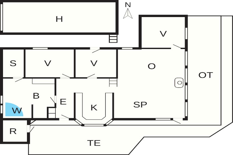 8 Personen Ferienhaus in Sjølund-By Traum - Grundriss