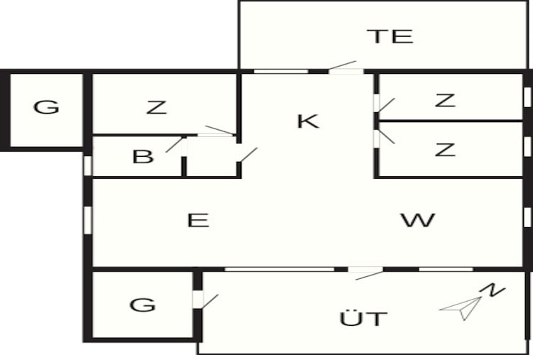 Charmant toevluchtsoord in Marielyst - Plattegrond
