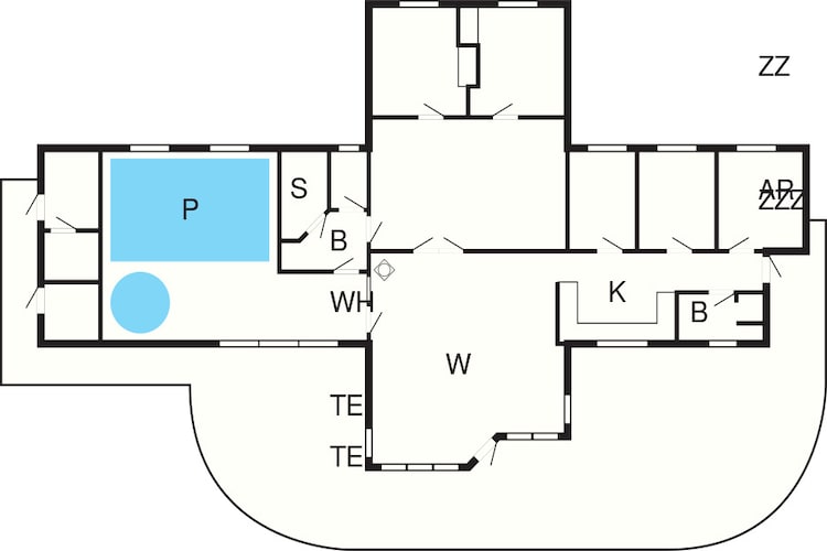 14 person holiday home in Ebeltoft-Floor plan