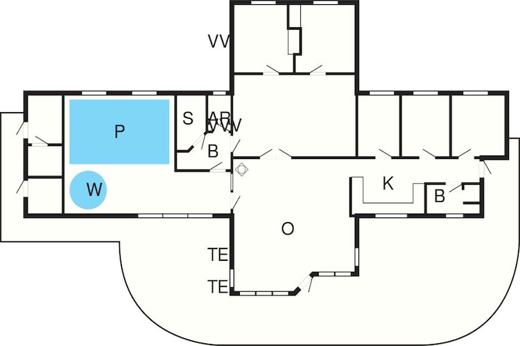 14 person holiday home in Ebeltoft-Floor plan