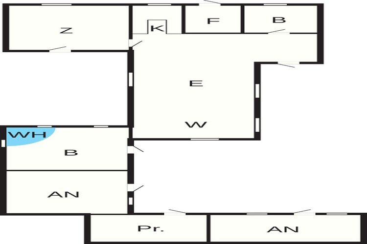 10 persoons vakantie huis in Dannemare - Plattegrond