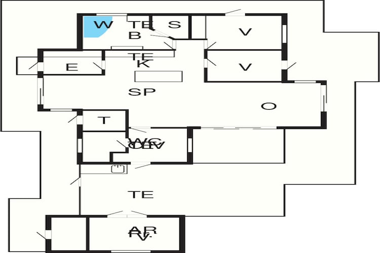 10 persoons vakantie huis in Brovst-By Traum-Plattegrond