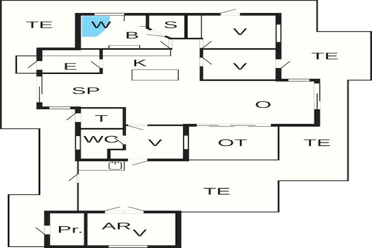 10 persoons vakantie huis in Brovst-By Traum-Plattegrond
