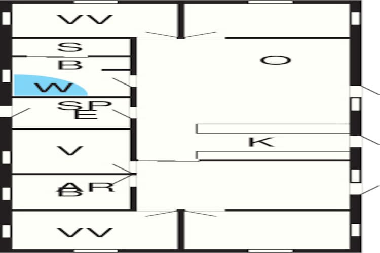 10 persoons vakantie huis in Blåvand-Plattegrond