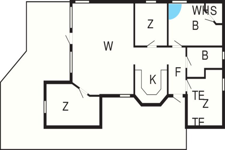 8 persoons vakantie huis in Løkken-Plattegrond