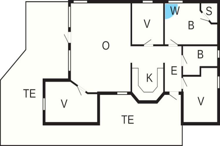 8 persoons vakantie huis in Løkken-Plattegrond