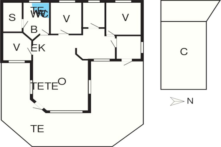 8 persoons vakantie huis in Sjølund-By Traum-Plattegrond