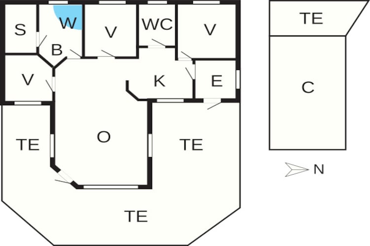 8 persoons vakantie huis in Sjølund-By Traum-Plattegrond
