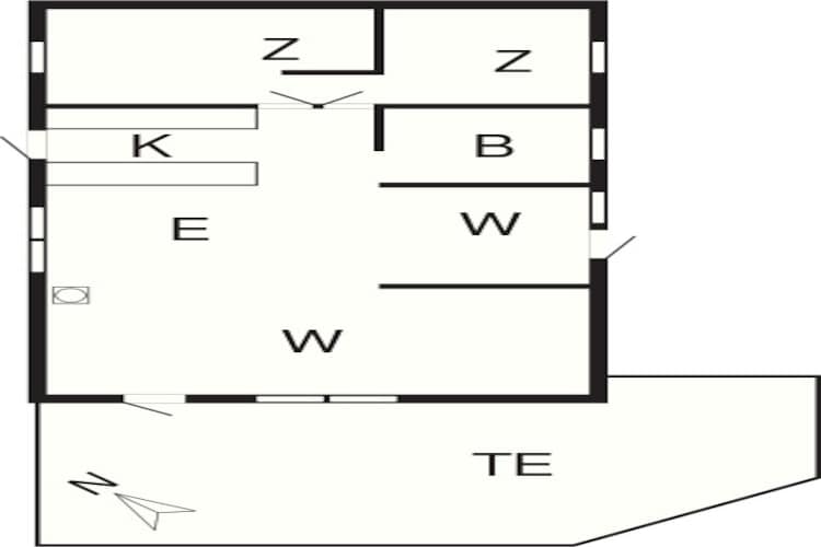 Gezellig huisje met open haard -- By Traum Ferienwohnungen-Plattegrond