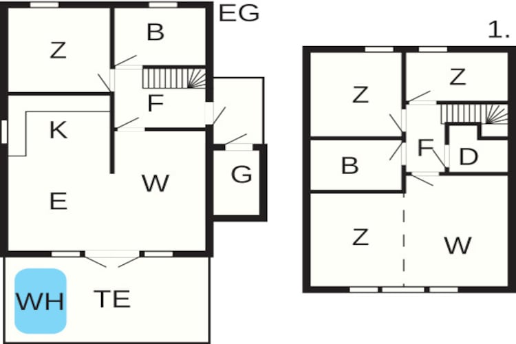6 person holiday home in Gursken-By Traum-Floor plan