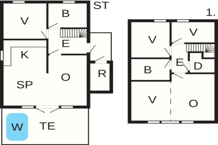 6 Personen Ferienhaus in Gursken-By Traum - Grundriss