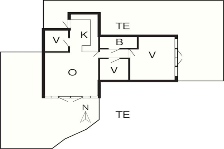 Modern Strandhuis -- By Traum Ferienwohnungen-Plattegrond