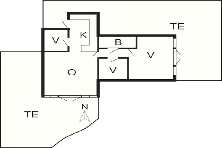 Modern Strandhuis -- By Traum Ferienwohnungen-Plattegrond