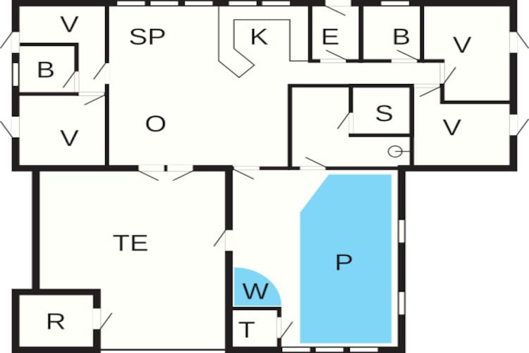 10 Personen Ferienhaus in Ulfborg-By Traum - Grundriss