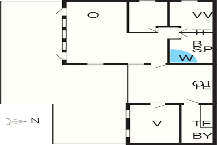 6 persoons vakantie huis in Nysted-By Traum-Plattegrond