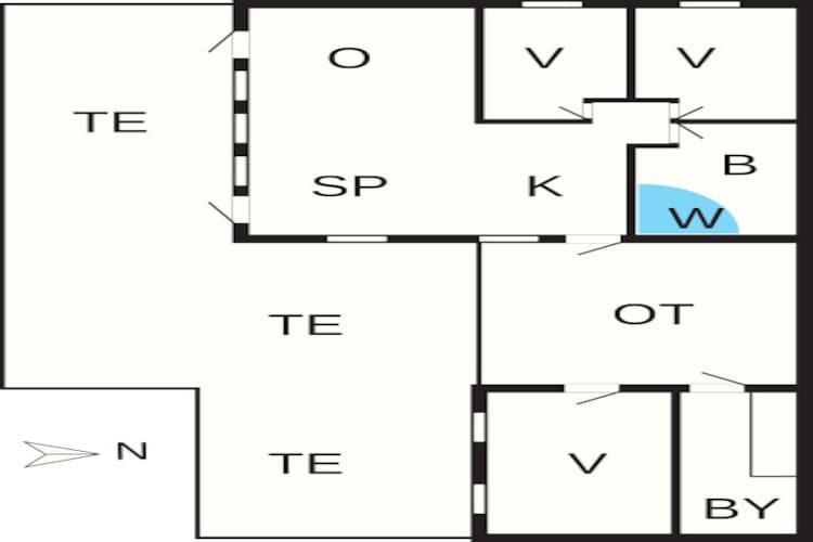 6 persoons vakantie huis in Nysted-By Traum-Plattegrond